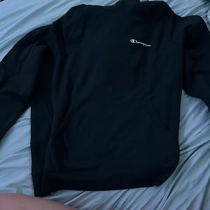 Black champion hoodie